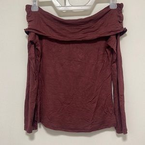 Charlotte Russe off the shoulder 3/4 sleeve top size XS